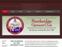 Tablet Screenshot of northridgeoptimist.org